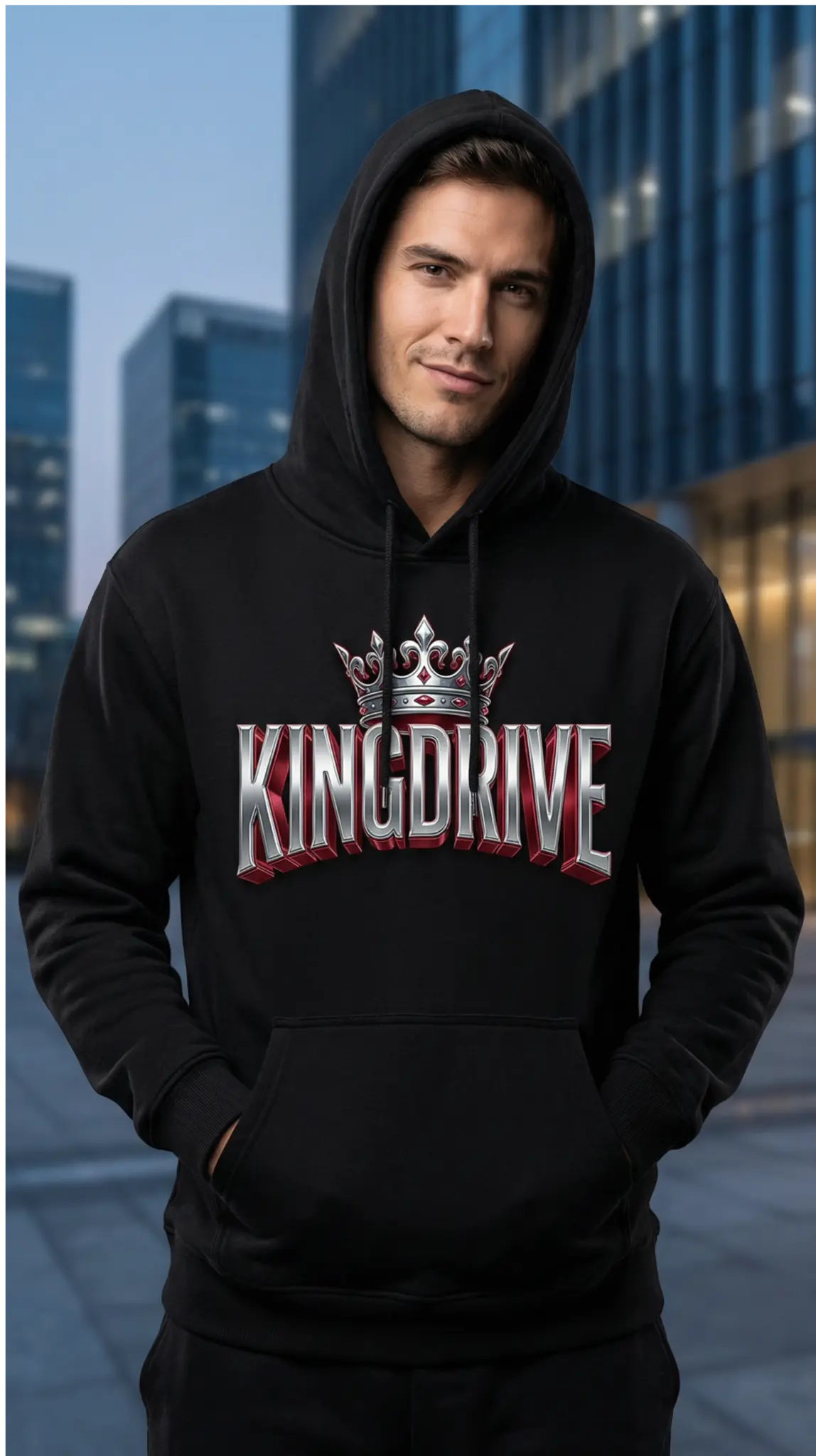 KINGDRIVE™ Black Hoodie (Classic)