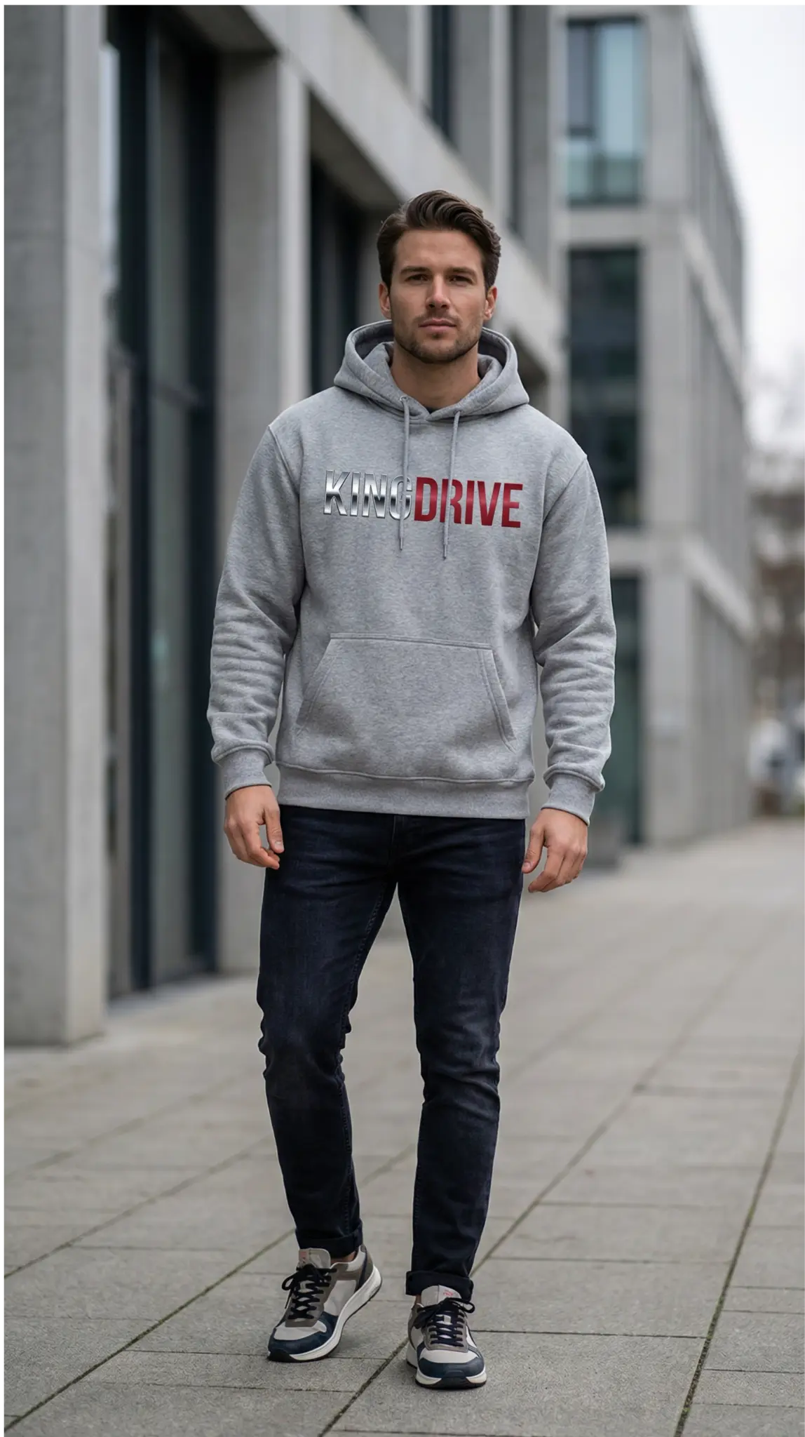 KINGDRIVE™ Grey Hoodie