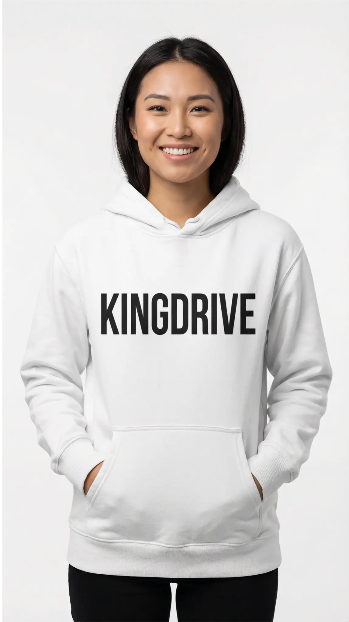 KINGDRIVE™ White Hoodie (Standard)