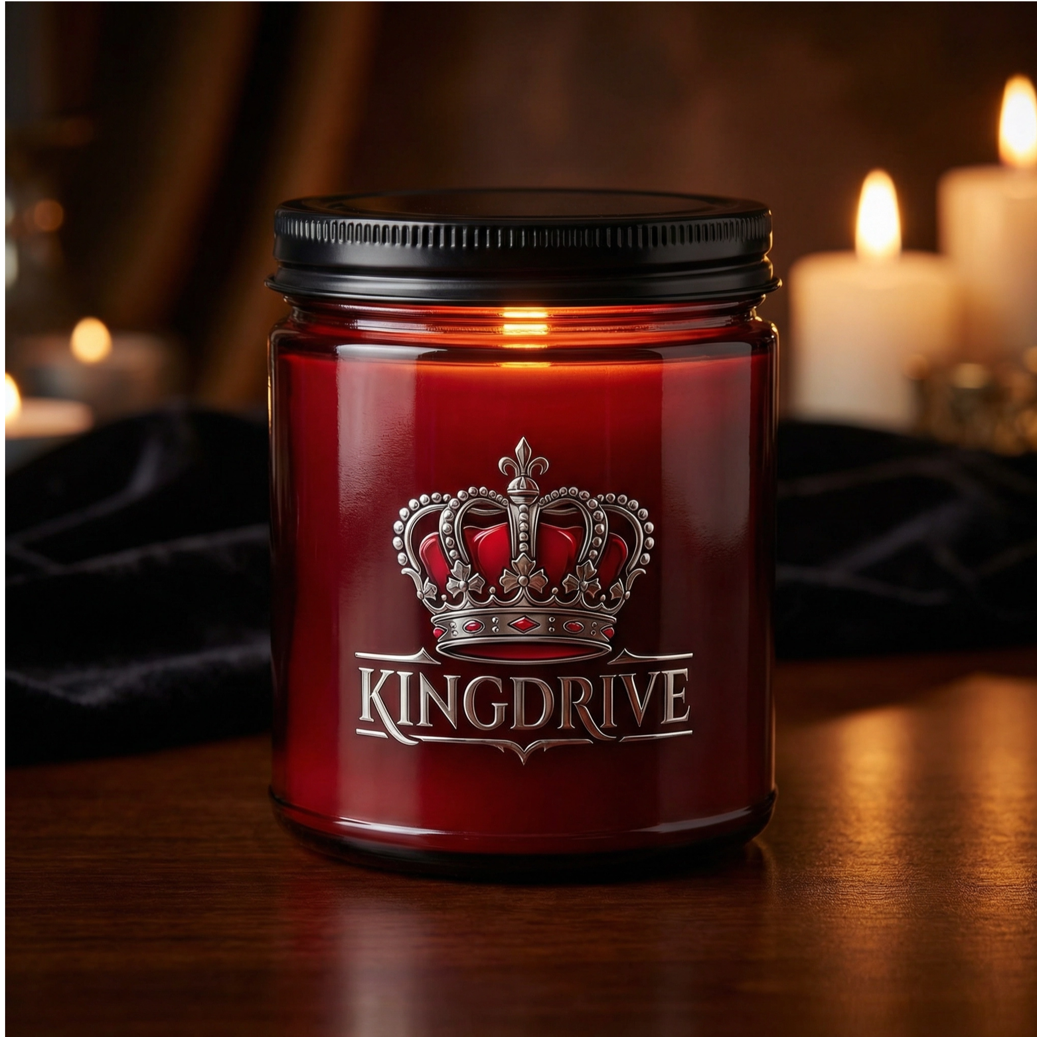KINGDRIVE™ Crimson Luxury Candle