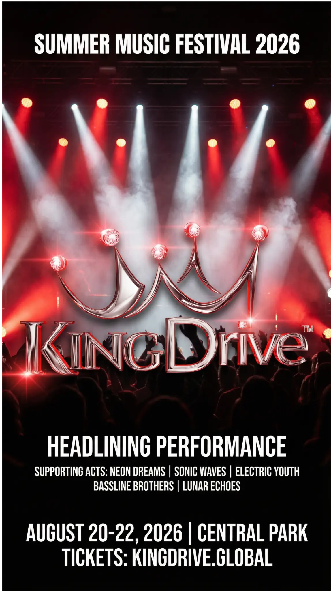KINGDRIVE™ Festival Headliner Poster
